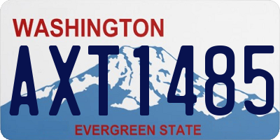 WA license plate AXT1485