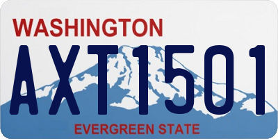 WA license plate AXT1501