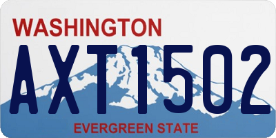 WA license plate AXT1502