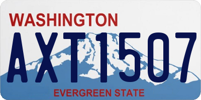 WA license plate AXT1507