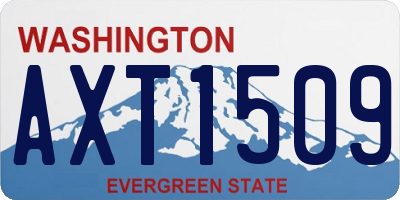 WA license plate AXT1509