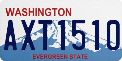 WA license plate AXT1510