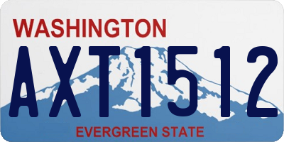 WA license plate AXT1512