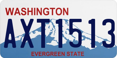 WA license plate AXT1513