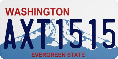 WA license plate AXT1515