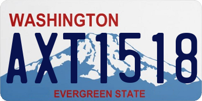 WA license plate AXT1518