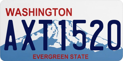 WA license plate AXT1520
