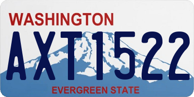 WA license plate AXT1522