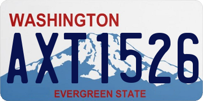 WA license plate AXT1526