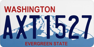 WA license plate AXT1527