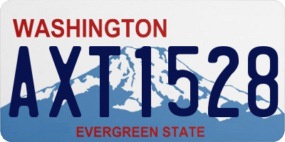 WA license plate AXT1528