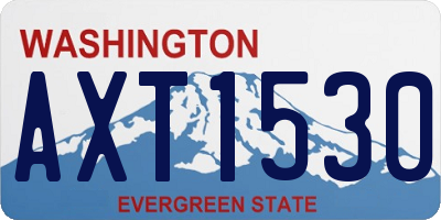 WA license plate AXT1530
