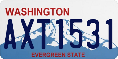WA license plate AXT1531