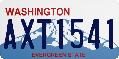 WA license plate AXT1541