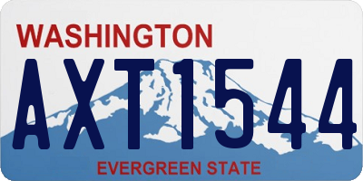 WA license plate AXT1544