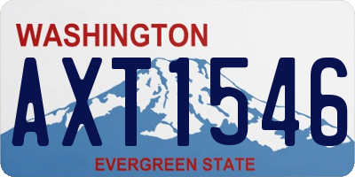 WA license plate AXT1546