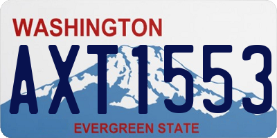 WA license plate AXT1553