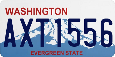 WA license plate AXT1556