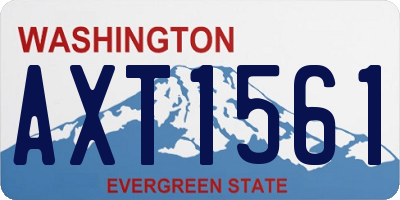 WA license plate AXT1561