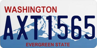 WA license plate AXT1565