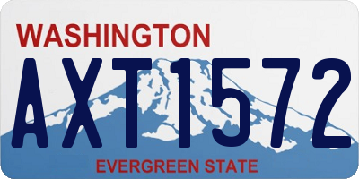 WA license plate AXT1572