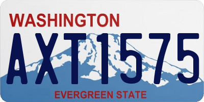 WA license plate AXT1575