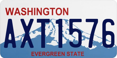 WA license plate AXT1576