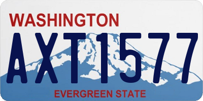 WA license plate AXT1577