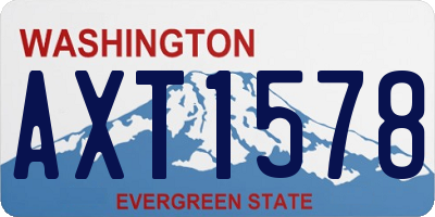 WA license plate AXT1578