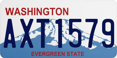 WA license plate AXT1579