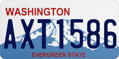 WA license plate AXT1586