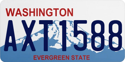 WA license plate AXT1588