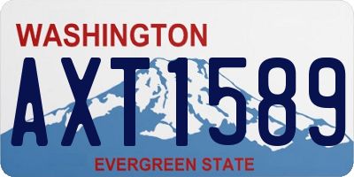WA license plate AXT1589