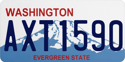 WA license plate AXT1590