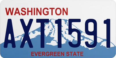 WA license plate AXT1591