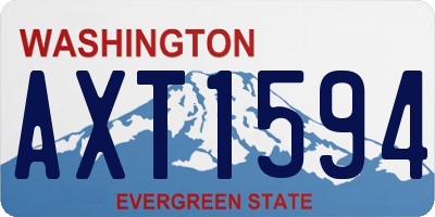 WA license plate AXT1594