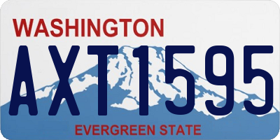 WA license plate AXT1595