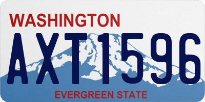 WA license plate AXT1596