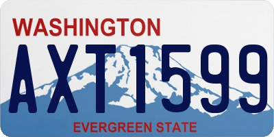 WA license plate AXT1599