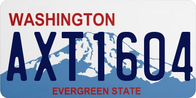 WA license plate AXT1604
