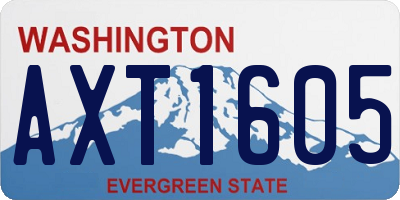 WA license plate AXT1605