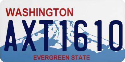 WA license plate AXT1610