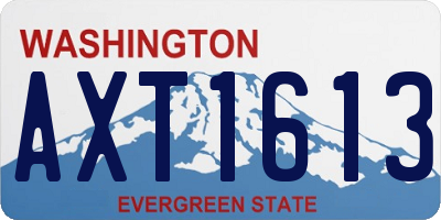 WA license plate AXT1613