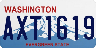 WA license plate AXT1619