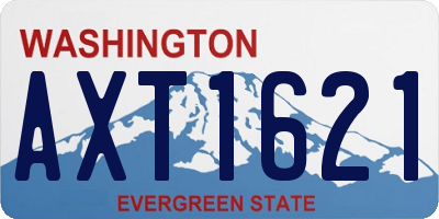 WA license plate AXT1621