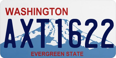 WA license plate AXT1622