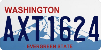 WA license plate AXT1624