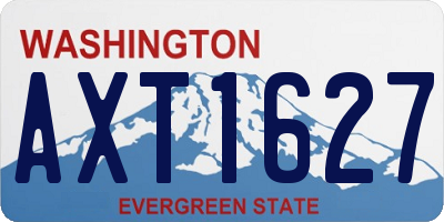 WA license plate AXT1627