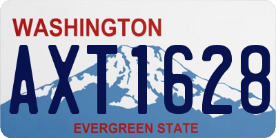 WA license plate AXT1628