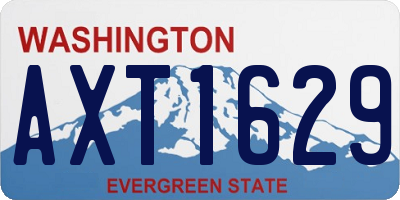 WA license plate AXT1629